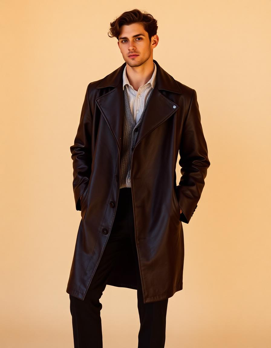 Espresso Leather Duster