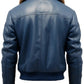 Flight Bomber Leather Jacket - Men Bomber Leather Jacket