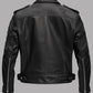 Men Boulevard Black Biker Leather Jacket