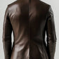 Finley Brown Leather Blazer Jacket