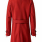 Men Stylish Red Wool Coat